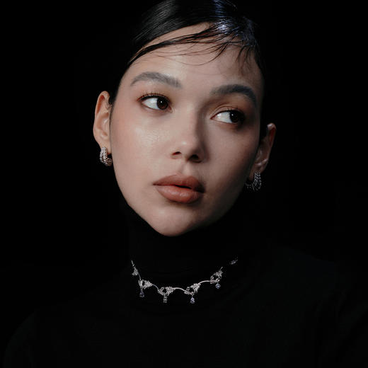 ATELIERSÓ 23AW KARAT 克拉系列-小箭矢拼钻项链 商品图3