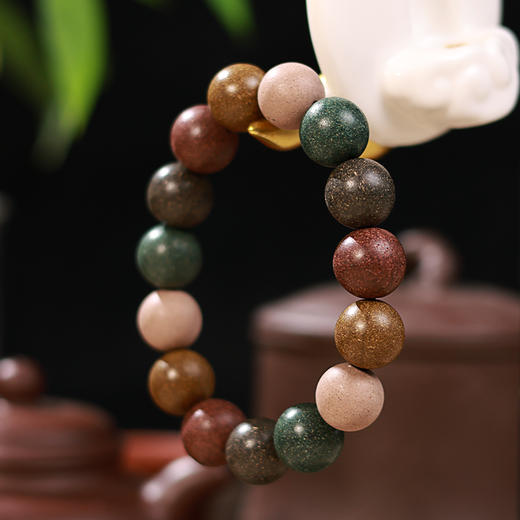 【庆学堂】非遗五行合香珠手串 古法药草香手串 药材手工制造带礼盒 商品图2