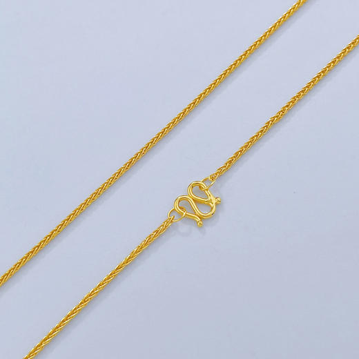 【限时克减150元】足金999.9 圆肖邦链项链(XL00014-12)补差价）预售产品下单后不退款不退货不换货不补差价 商品图0