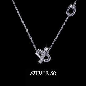 ATELIERSÓ 23SS 克拉系列-OT扣克拉密镶短项链