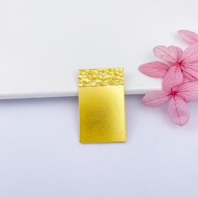 【限时克减128元】足金999.9 【20克】古法实心无事牌方牌吊坠无事牌吊坠(GFDZW00035-03)（预售产品下单后不退款不退货不换货不补差价）