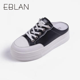 伊伴休闲板鞋包头拖B24220604