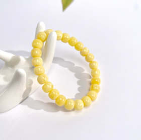 HZ~蜜蜡单圈老型珠约8mm手串