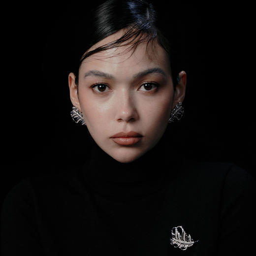 ATELIERSÓ 23AW KARAT 克拉系列-羽毛拼钻耳钉 商品图3