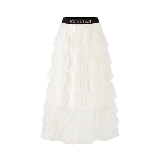 HL2DSSSK1015 腰头水钻logo蛋糕纱裙 商品图3