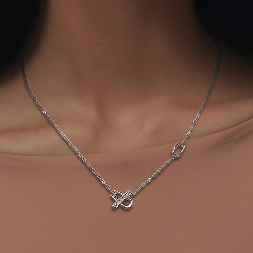 ATELIERSÓ 23SS 克拉系列-OT扣克拉密镶短项链 商品图1