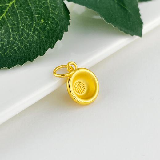 【限时7.5折】【定价黄金】足金 【精品】3D硬金福字金饭碗手串(V3DSC00130)预售产品下单后不退款不退货不换货不补差价 商品图2