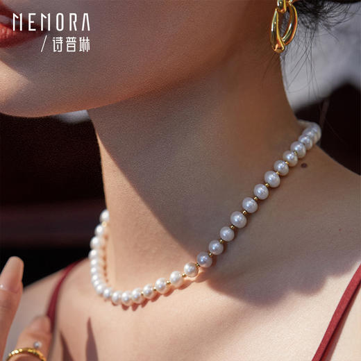 【任选3件1998元】百搭神器淡水珍珠项链银S925项链送女友礼物MEMORA诗普琳ZNE01601（线上专供) 商品图5
