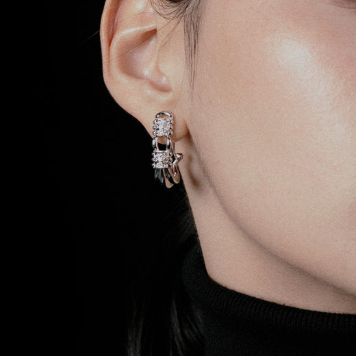 ATELIERSÓ 23AW KARAT 克拉系列-克拉拼钻耳环 商品图1