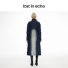 lost in echo2024春季新品设计师品牌分割线扣带酸洗牛仔长外套 商品缩略图4