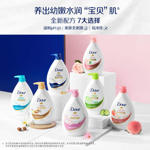 多芬沐浴露 滋养美肤保湿嫩肤沐浴乳液男女通用 樱花甜香1kg 商品图4