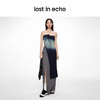 lost in echo2024春季新品设计师品牌长开衩抹胸酸洗牛仔上衣 商品缩略图2