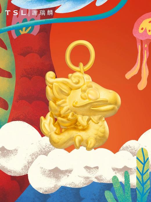 百货世界-谢瑞麟5D硬金生肖龙 商品图0