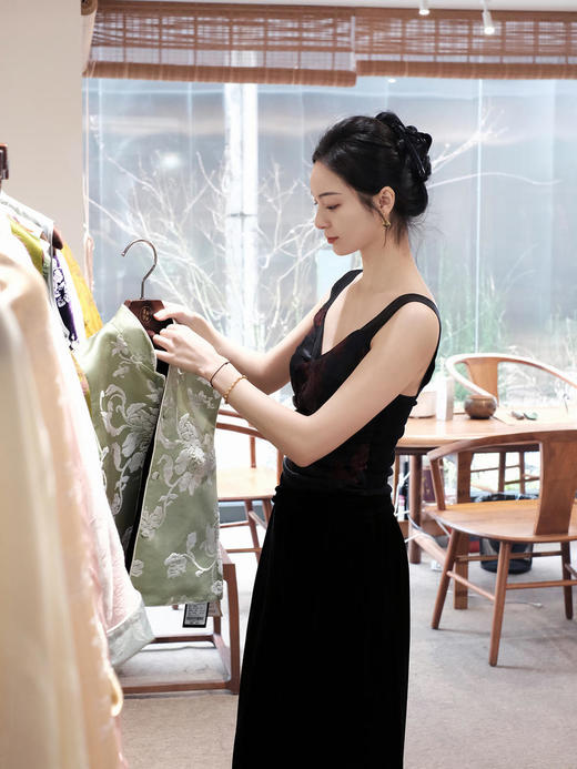 盛唐牡丹 |民国真丝老面料背心 商品图8