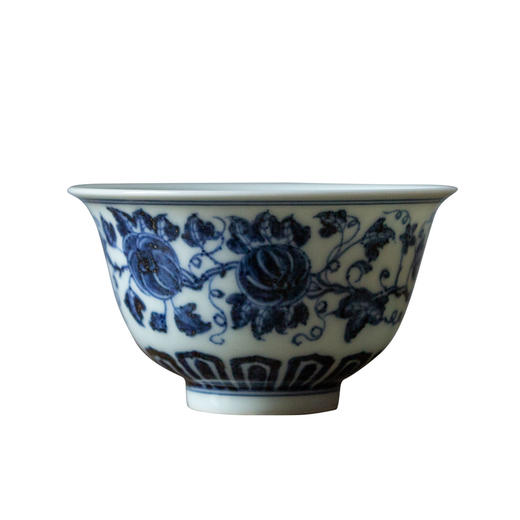 茶香记 景德镇云诗慕古青花瓜瓞连绵杯100ml茶杯陶瓷手绘主人杯 商品图4