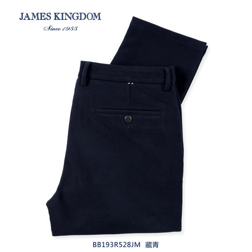 占姆士秋冬男士细灯芯绒暖感舒适商务休闲裤保暖  一款2色  藏青/灰蓝 商品图0