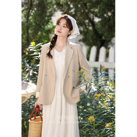 鹿向南《享受伦敦》浅卡其西装L33582