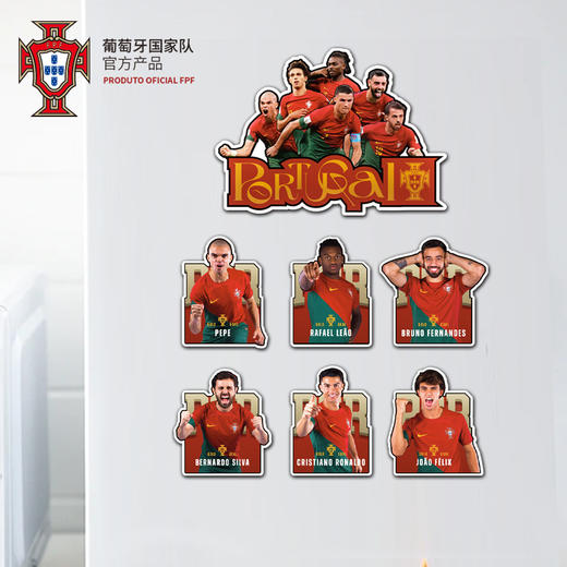 葡萄牙国家队官方商品丨球星冰箱贴软磁C罗周边礼物佩佩B席 商品图3