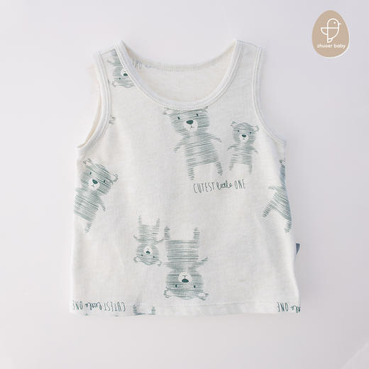 【四季背心】卓儿宝宝A类无袖薄款背心家居服打底背心适合3个月-6岁 商品图1