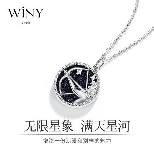 Winy925纯银十二星座系列项链送女友闺蜜老婆爱人节日生日礼物 商品图3