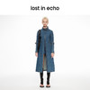 lost in echo2024春季新品设计师品牌分割线扣带酸洗牛仔长外套 商品缩略图3