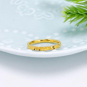 【限时克减150元】足金999 #碎碎冰 #小红书 5G黄金空心固口戒指碎碎冰圈戒(AG5GJZ00189)（预售产品下单后不退款不退货不换货不补差价）