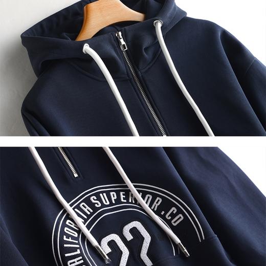 weyo女款珠地美式重工立体绣廓形连帽卫衣882021 商品图3