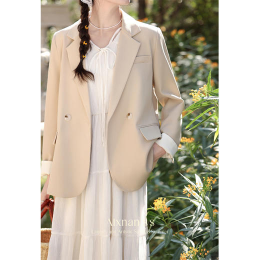 鹿向南《享受伦敦》浅卡其西装L33582 商品图2