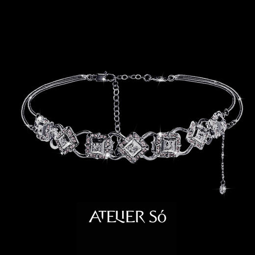 ATELIERSÓ 23AW KARAT 克拉系列-双层克拉满钻颈圈 商品图0