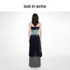 lost in echo2024春季新品设计师品牌长开衩抹胸酸洗牛仔上衣 商品缩略图4