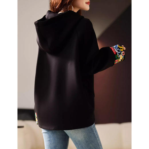 裁缝学苑AX173新中式连帽卫衣纸样女装新款宽松上衣打版版型 商品图3