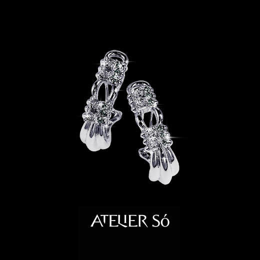 ATELIERSÓ 23AW KARAT 克拉系列-克拉拼钻耳环 商品图0