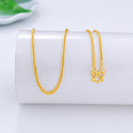 【限时克减150元】足金999.9 方肖邦项链(XL00013-01)补差价）预售产品下单后不退款不退货不换货不补差价 商品图1