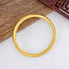 【限时克减150元】磨砂版本 古法固口半实心古法光圈泥鳅背宽面内百福手镯（面宽约7.8-8mm，厚约4.7mm）(ANWZGFSZ00081-1)（预售产品下单后不退款不退货不换货不补差价） 商品缩略图2