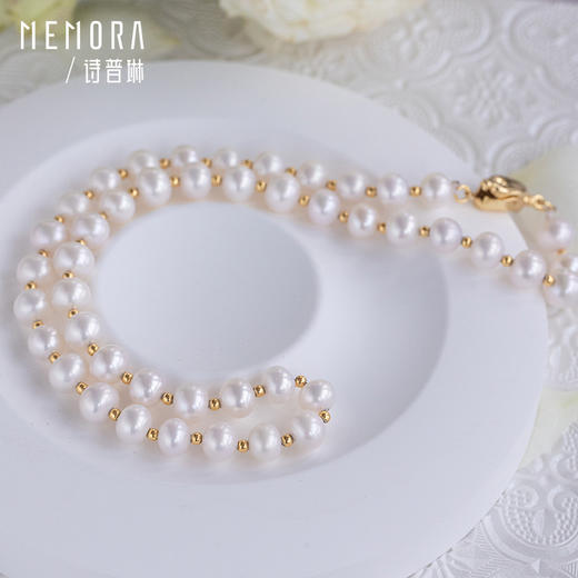 【任选3件1998元】百搭神器淡水珍珠项链银S925项链送女友礼物MEMORA诗普琳ZNE01601（线上专供) 商品图4