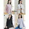 米思阳2026春季新款简约大气粉色西装百搭宽松长袖弹力外套女0816 商品缩略图4