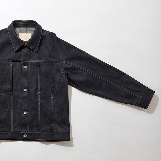 KUON Indigo Selvedge Denim Jacket 日本和服式原色牛仔夹克外套 商品图2