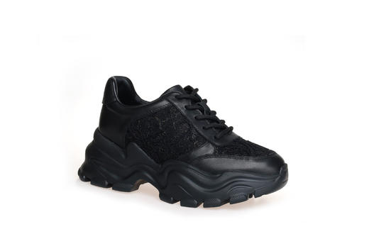 豪麟名鞋奥莱迪嘉女鞋时尚老爹鞋牛皮革DJXXO41WX206黑色  原价1860元 商品图0