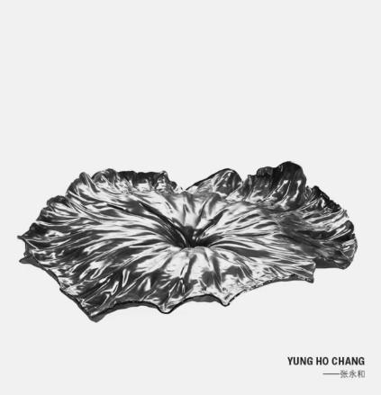 ALESSI荷叶托盘国风传统艺术不锈钢托盘装饰摆件 商品图0