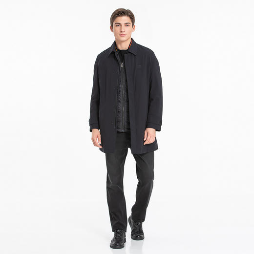 布兰施羽绒服爸爸大衣男三合一外套冬季羽绒可拆内胆单穿外套男潮 商品图6