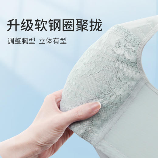 贝佳人薄款透气聚拢大杯内衣抹胸型防走光正品文胸B91606 商品图1