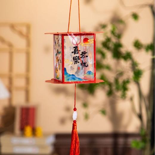 【国潮欣喜 喜迎龙年】龙年新款手提灯笼元宵节发光灯笼儿童diy手工制作材料包元旦花灯-YXJ06 商品图12