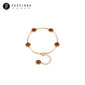 『鸿运』古法S925南红手链