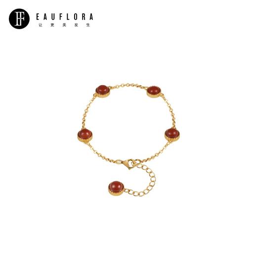 『鸿运』古法S925南红手链 商品图0