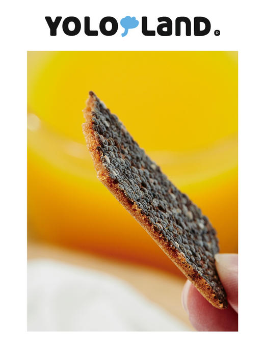 【亲妈精选】有乐岛 奇亚籽能量脆片 健康酥脆小饼干 一口嘎嘣脆 【15片/盒】 商品图5