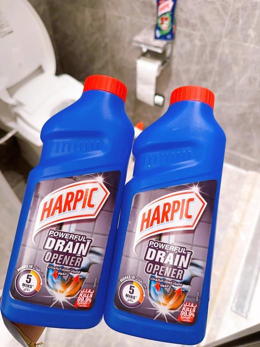滴露兄弟品牌！全球洁厕产品销量No.1【英国进口亮湃HARPIC洁厕液750ml/管道疏通啫喱500ml】除菌率99%，强效浓缩配方，不伤管道，使用安全，操作简单！ 商品图4