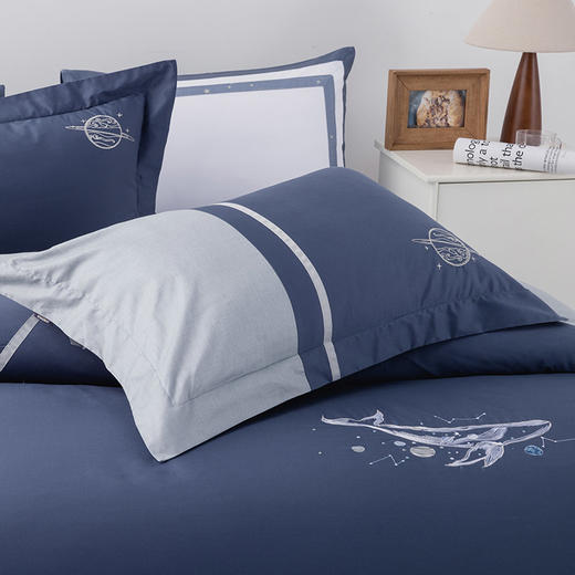 多喜爱 全棉新疆精梳棉简约时尚三/四件套 星辰入梦cs 商品图3