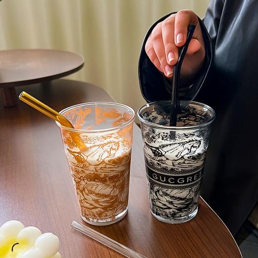 绚青茶马古道正版玻璃杯广东福建ins家用玻璃杯学生专用高级水杯 商品图3