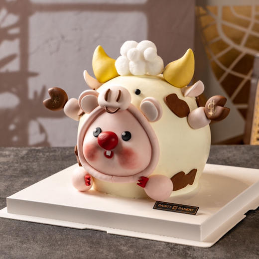 星座蛋糕 | 金牛座蛋糕6寸立体异形（纯动物奶油 新鲜水果夹心 提前3天预定） 商品图2