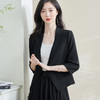 剩S/M/XL/XXL/L 米思阳2026春季新款简约气质白色西装外套宽松醋酸透气上衣女0893 商品缩略图5